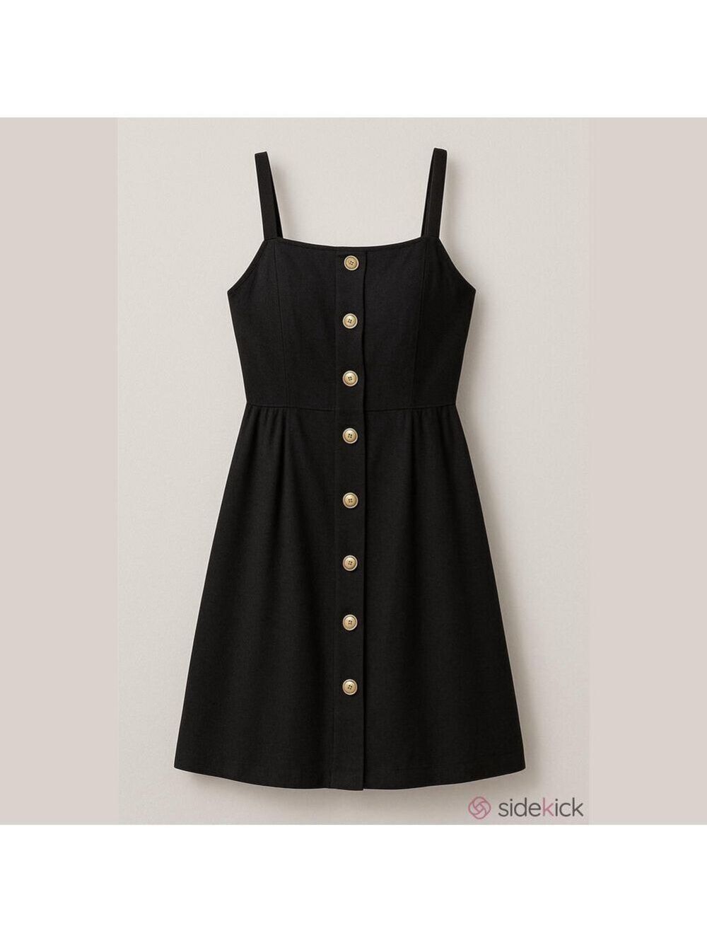 Faux Button High Low Summer Dress Medium
